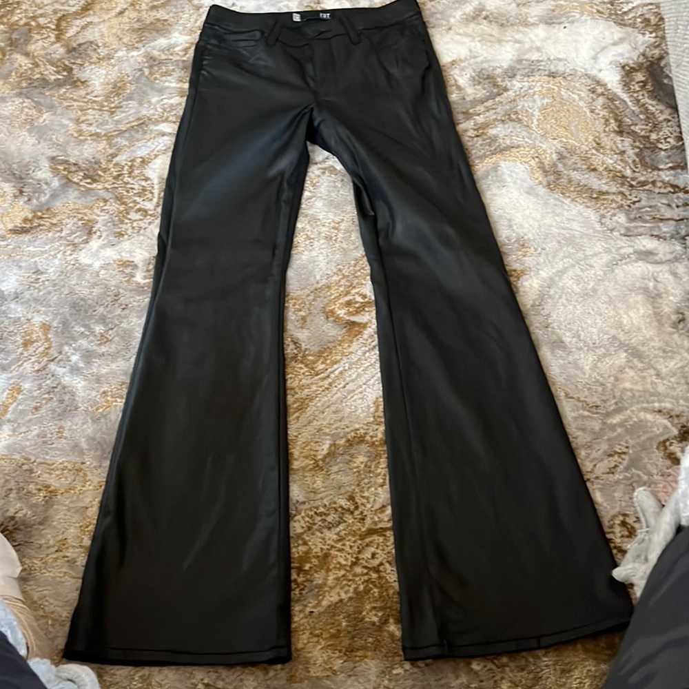 Kut black coated denim